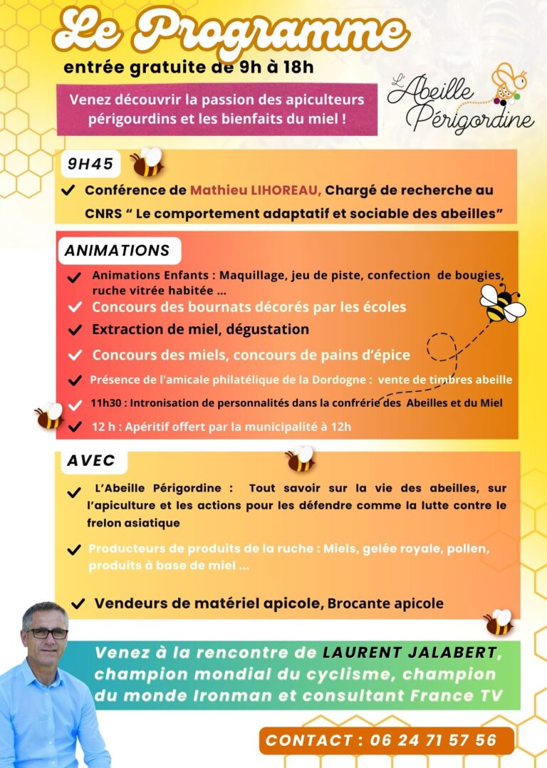 flyer verso fete des abeilles et du miel